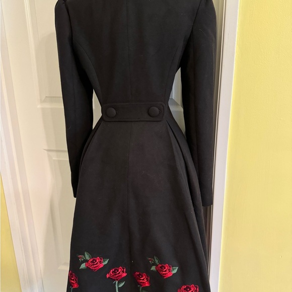 BNWT HELL BUNNY ROSA ROSSA COAT *GORGEOUS* - Picture 4 of 8
